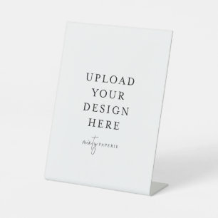 6" x 8" Plastic Pedestal Stand Sign