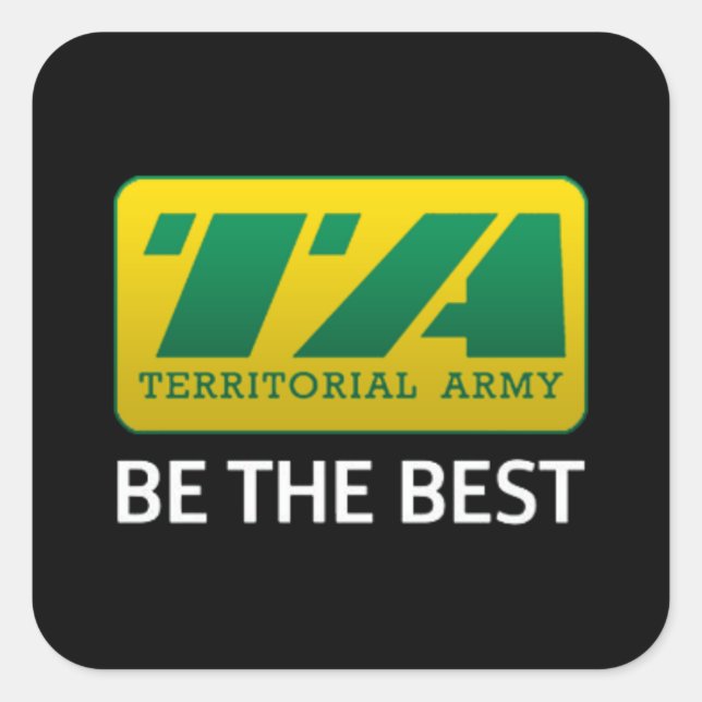 6 x Territorial Army Stickers (Front)