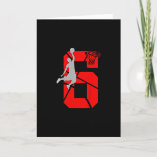 6 Year Old 6th Sketll Birthday Partytheme Boys Gir Card