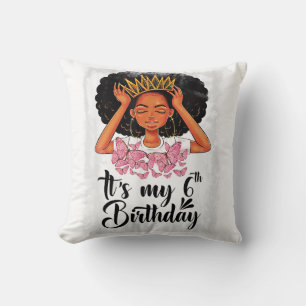 6 Year Old Birthday Gift for Girls Teenager Throw Pillow