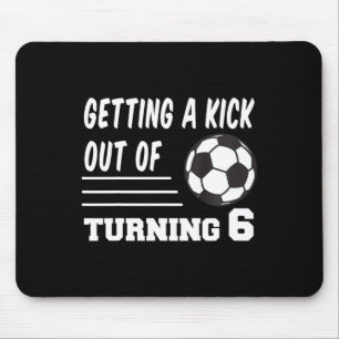 6 Year Old Birthday Soccer 6th 6yr Mouse Pad