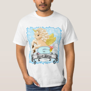 6 year old Birthday Unicorn custom t-shirts