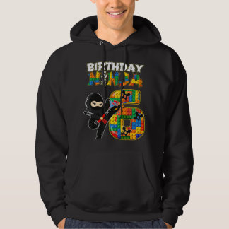 6 Year Old Boy Ninja - Party Favours Ninja Birthda Hoodie
