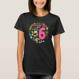 6 Year Old Girl Scientist 6th Birthday Girl Scienc T-Shirt