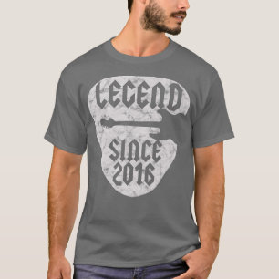 6 Year Old Guitarist Born in 2016 6th Birthday Bik T-Shirt