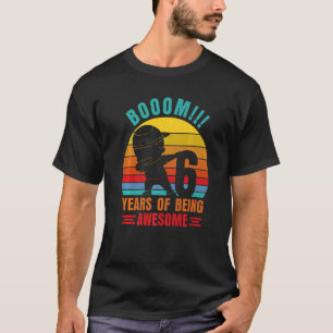 6 Years Of Being Awesome Dabbing Birthday Boys Co T-Shirt