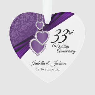 6e / 33e / 47e Anniversaire de Mariage Améthyste C