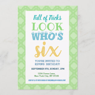 6e anniversaire Invitation Sayings