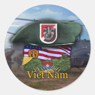 6e Sticker des forces spéciales green berets vietn