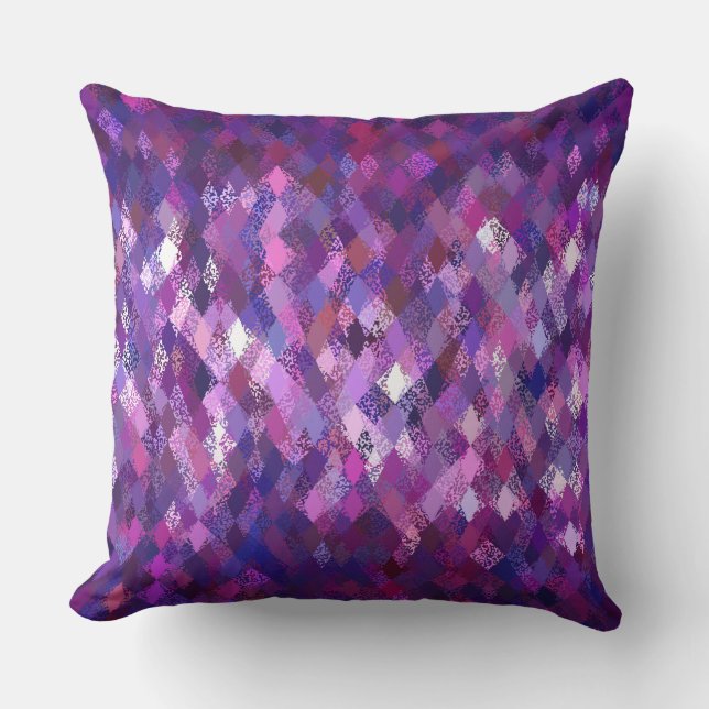 6in1 (see description) Harlequin Pattern Cushion B (Front)