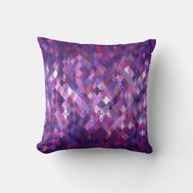 6in1 (see description) Harlequin Pattern Cushion B (Front)