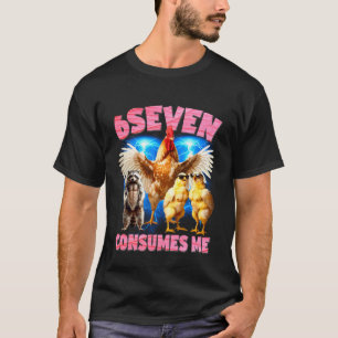 6Seven Consumes Me Absurd Meme Chicken Raccoon Boo T-Shirt
