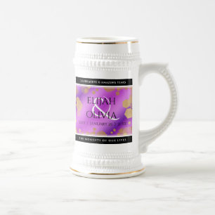 6th 33rd 47th 48th Amethyst Wedding Anniversary Beer Stein