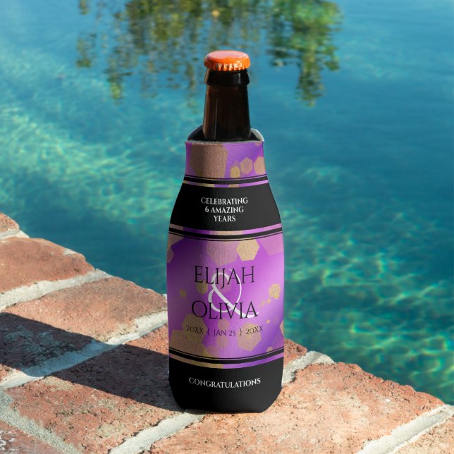 6th 33rd 47th 48th Amethyst Wedding Anniversary Bottle Cooler (In Situ Pool)