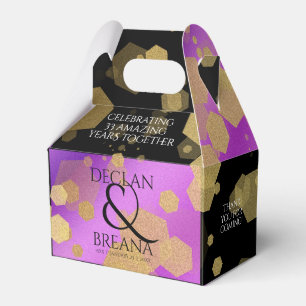 6th 33rd 47th 48th Amethyst Wedding Anniversary Favor Box