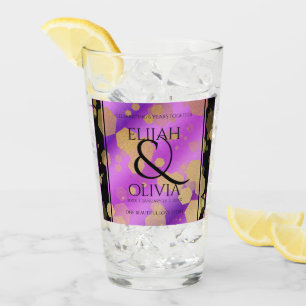 6th 33rd 47th 48th Amethyst Wedding Anniversary Glass