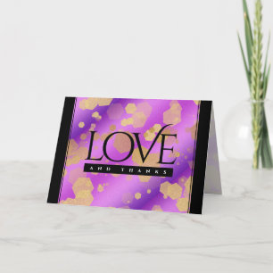6th 33rd 47th 48th Amethyst Wedding Anniversary Thank You Card