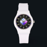 6th Amethyst Wedding Anniversary   Watch<br><div class="desc">Ok,  you're looking for a watch,  she loves mandalas and striking bold designs AND it's their 6th wedding anniversary? Then you've found the perfect watch to "gift" her,  exclusively at my shop at Zazzle!</div>