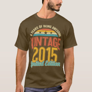 6th Birthday 6 Years of being Awesome 2015 T-Shirt