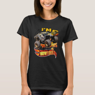 6th Birthday  Boy Monster Truck 6 Years Old For Ki T-Shirt