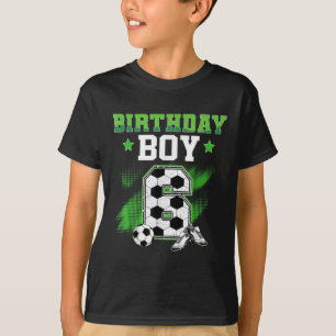 6th Birthday Boy Soccer 6 Year Old Sport 6yr Boys T-Shirt