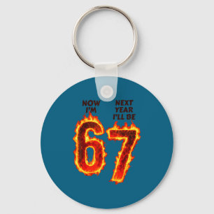 6th birthday boys girls 6 7 6 next year be 7 keychain