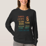 6th Birthday Boys & Girls Funny 6 Years Old  1 T-Shirt<br><div class="desc">6th Birthday Boys & Girls Funny 6 Years Old  1</div>
