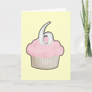 6th Birthday Cupcake Card