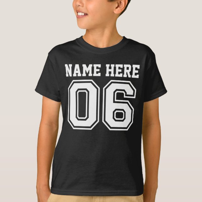 6th Birthday (Customizable Kid's Name) T-Shirt (Front)