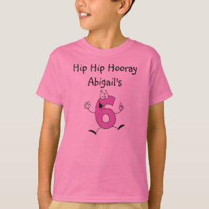 6th Birthday Customized Tshirt