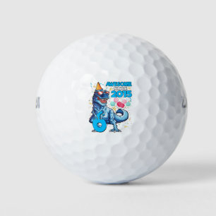 6th Birthday Dinosaur 6 Year Old Boy Kids Awesome Golf Balls
