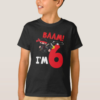 6th birthday dragon ninja for 6 year old boys T-Shirt