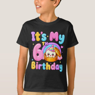 6th birthday girl kawaii dumpling anime birthday T-Shirt