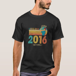 6Th Birthday June 2016 Legend Since 2016 6 Years O T-Shirt
