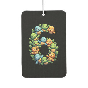 6th Birthday Sea Turtle Tortoise Theme Party 6 Yea Air Freshener