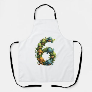 6th Birthday Sea Turtle Tortoise Theme Party 6 Yea Apron