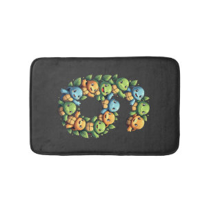 6th Birthday Sea Turtle Tortoise Theme Party 6 Yea Bath Mat
