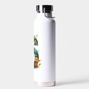 6th Birthday Sea Turtle Tortoise Theme Party 6 Yea Water Bottle