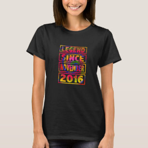 6th Birthday Tie Dye Decoration Legend Since Novem T-Shirt