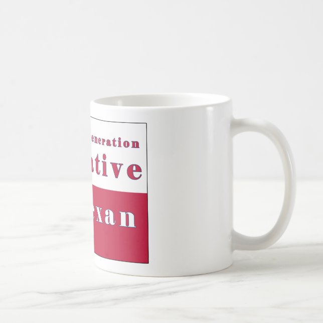 6th Generation Native Texan Flag Coffee Mug (Right)