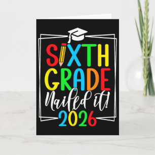 6th Grade 2026 Sixth Grade Graduation _1 Card