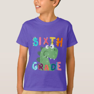 6th GRADE Dino Squad boys Girls teacher Back to sc T-Shirt