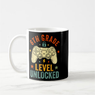 6th Grade Grade Unlocked Video Game Back To School Coffee Mug