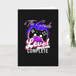 6th Grade Graduation Gamer Graduation Card