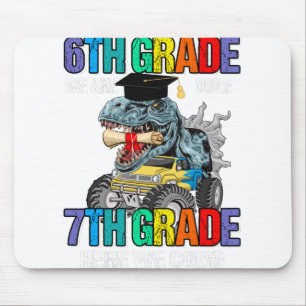 6th Grade Graduation Magical Dinosaur Mouse Pad