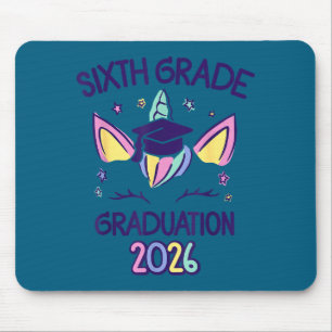 6th grade graduation unicorn sixth grad girl 2026  mouse pad
