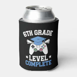 6th Grade Level Complete Gamer Gaming Graduation Can Cooler