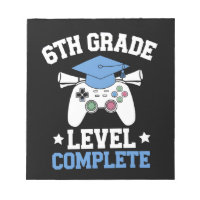 6th Grade Level Complete Gamer Gaming Graduation