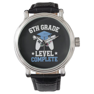 6th Grade Level Complete Gamer Gaming Graduation Watch