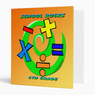 6th Grade Rocks - Math Symbols  Binder